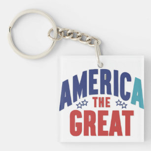 America the Great - Square Keychain