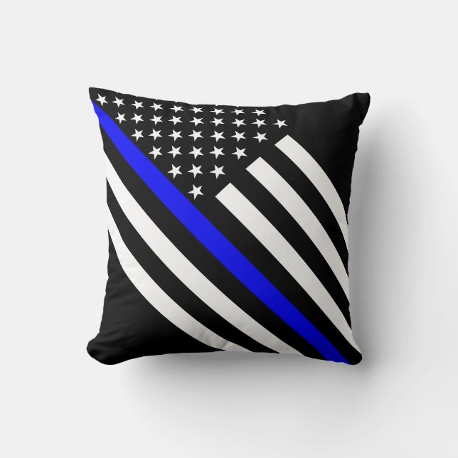 America Thin Blue Line Symbol Cushion (Front)