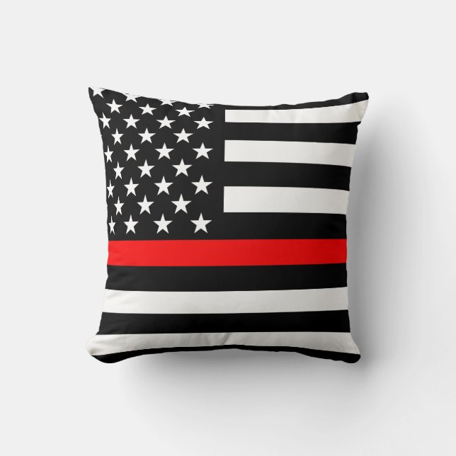 America Thin Red Line Symbol Cushion (Front)