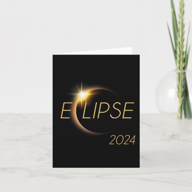 America Totality 04 08 24 Total Solar Eclipse 2024 Card (Front)
