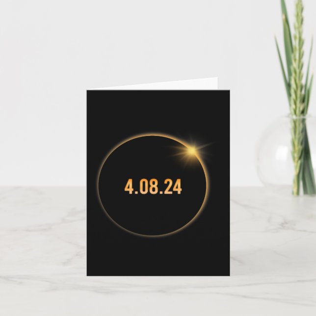 America Totality 04 08 24 Total Solar Eclipse 2024 Card (Front)