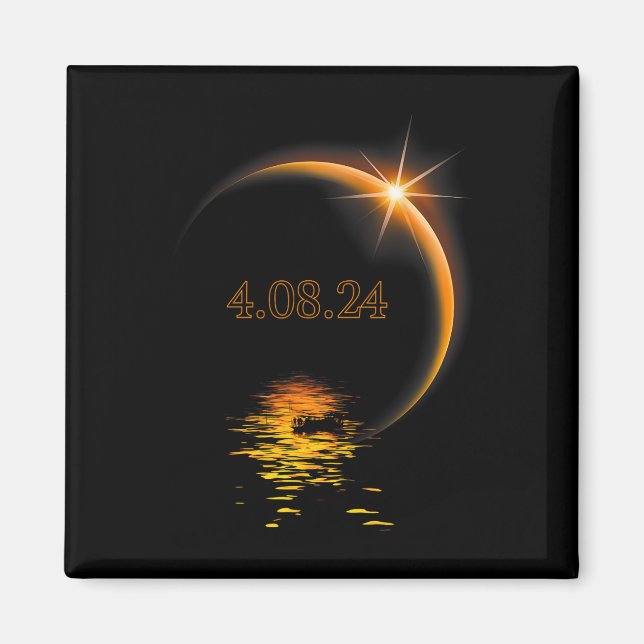 America Totality 04 08 24 Total Solar Eclipse 2024 Magnet (Front)