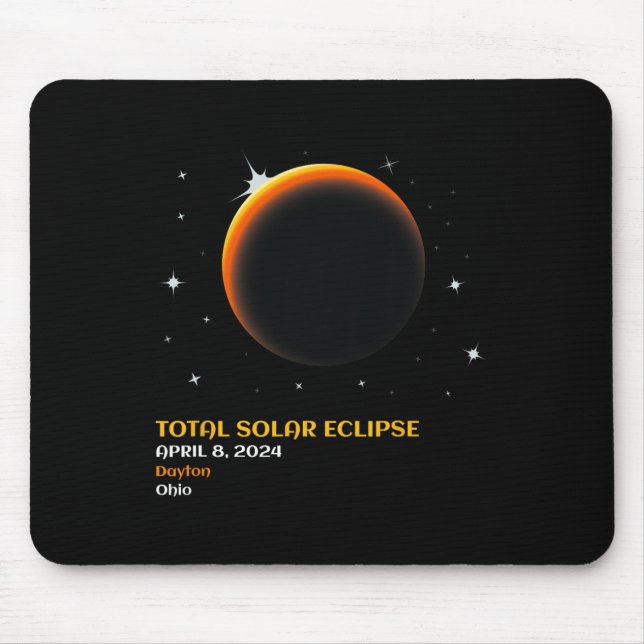 America Totality 04 08 24 Total Solar Eclipse 2024 Mouse Mat (Front)