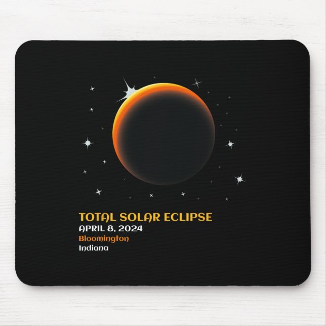 America Totality 04 08 24 Total Solar Eclipse 2024 Mouse Mat (Front)
