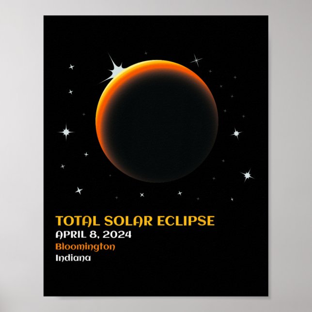 America Totality 04 08 24 Total Solar Eclipse 2024 Poster (Front)