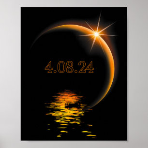 America Totality 04 08 24 Total Solar Eclipse 2024 Poster