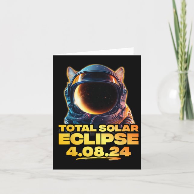 America Totality 4.08.24 Total Solar Eclipse Cat 2 Card (Front)