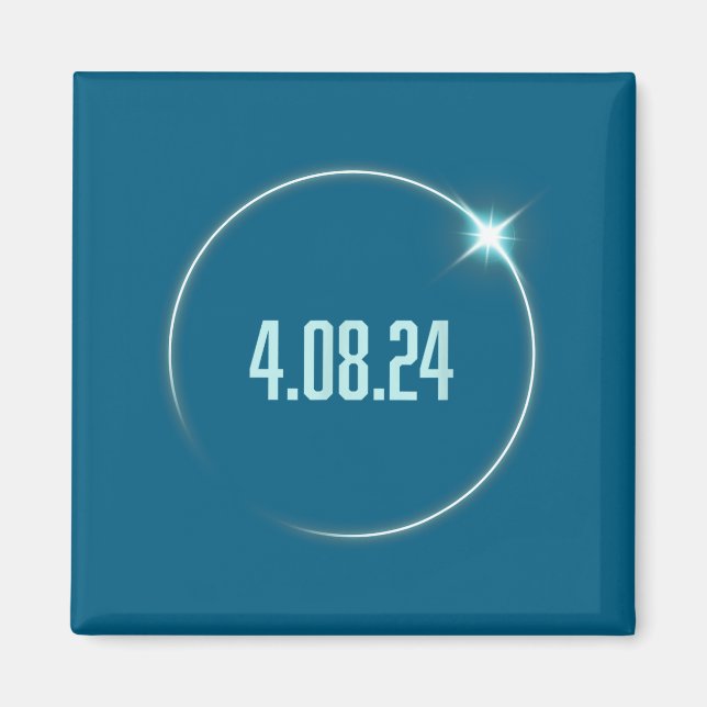 America Totality Funny 4.08.24 Total Solar Eclipse Magnet (Front)