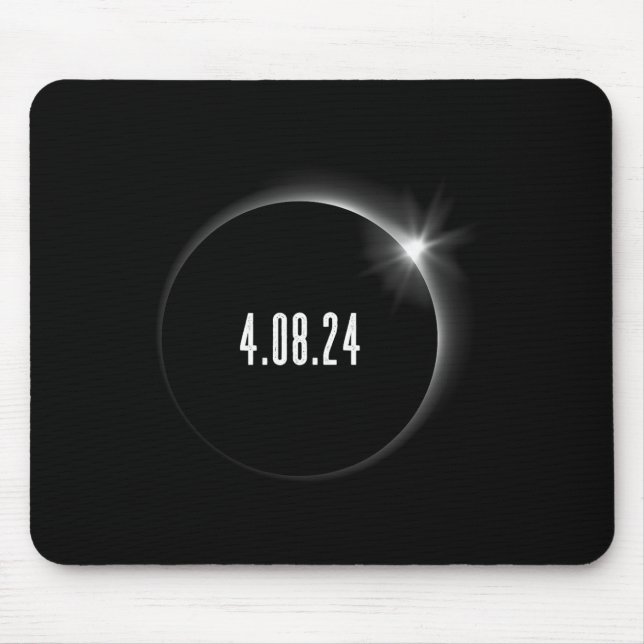 America Totality Spring 4.08.24 Total Solar Eclips Mouse Mat (Front)