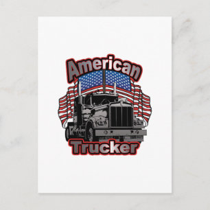America Trucker Postcard