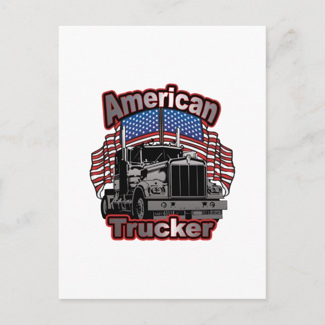 America Trucker Postcard (Front)
