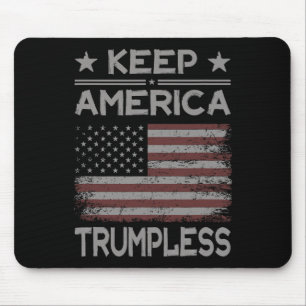 America Trumpless - Anti Trump Distressed American Mouse Mat
