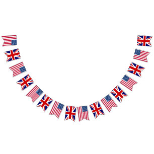 America UK Wedding Bunting