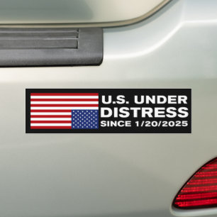 America Under Distress Anti-Trump Bumper Sticker