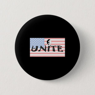 America Unite Biden Trump Campaign Election 6 Cm Round Badge