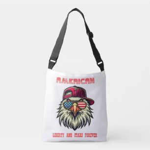 America US Flag Cool Bald Eagle USA Tote