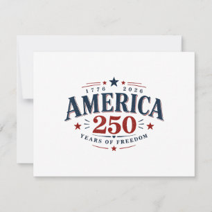 America USA 250th, 250 Years of Freedom Save The Date