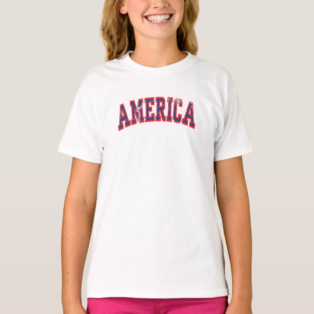 America USA 4th Of July T-Shirt (Front)