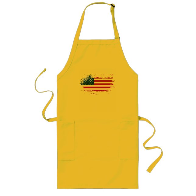 America usa flag long apron (Front)