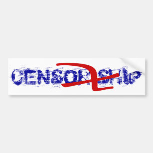 America USA freedom does not include censorship Bu Bumper Sticker