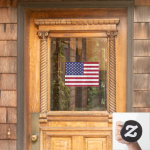 America / USA Window Sign, Cling, American Flag Window Cling