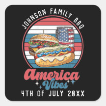 America Vibes 4th of July Patriotic Personalised