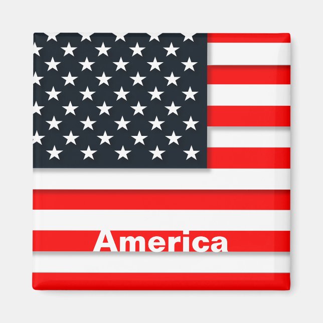 America Vintage Travel Tourism Magnet (Front)