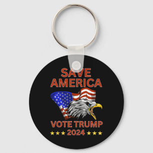 America Vote Trump 2024 We The People Have Had Eno Key Ring
