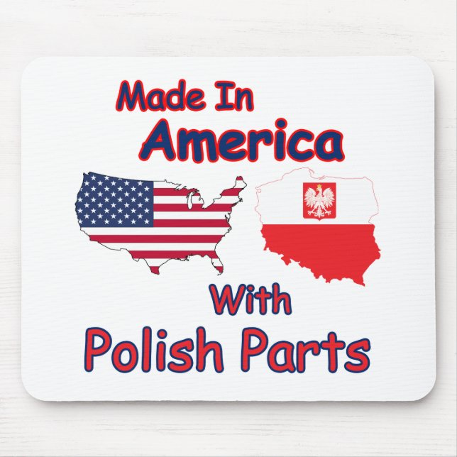 America With Polish Parts Mouse Mat (Front)