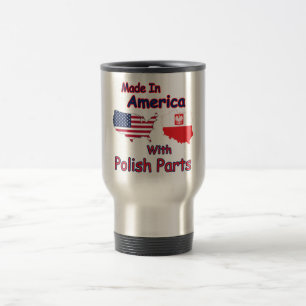 America With Polish Parts Travel Mug