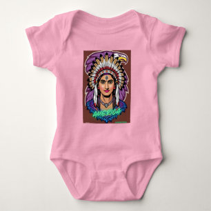 America Women Baby Bodysuit