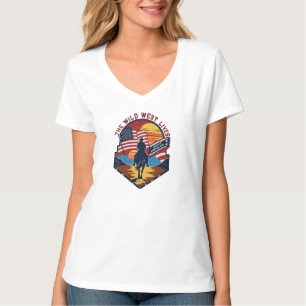 america womens shirts, american woman shirt, west T-Shirt
