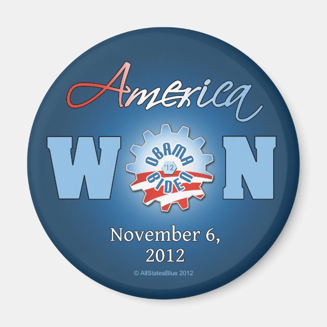 America Won On Nov. 6, 2012 Magnet (Front)