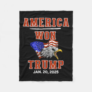 America Won Trump Won We The People Have Had Enoug Fleece Blanket