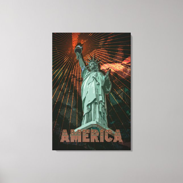 AMERICA - Wrapped Canvas (Front)