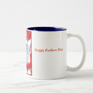 AmericaIsOneNationUnderGod2, Happy Fathers Day,... Two-Tone Coffee Mug