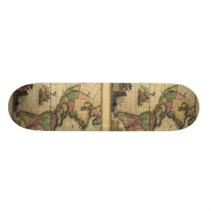 Americam utramque - North & South America Map Skateboard
