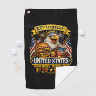 American 1776 2026 250th 4th July Independence Day Golf Towel