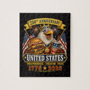 American 1776 2026 250th 4th July Independence Day Jigsaw Puzzle