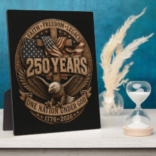 American 1776 2026 250th 4th July Independence Day Plaque