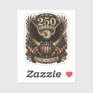 American 1776 2026 250th 4th July Patriotic Eagle