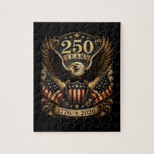 American 1776 2026 250th 4th July Patriotic Eagle Jigsaw Puzzle