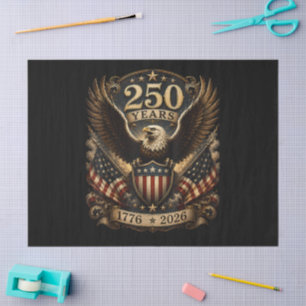 American 1776 2026 250th 4th July Patriotic Eagle Tissue Paper