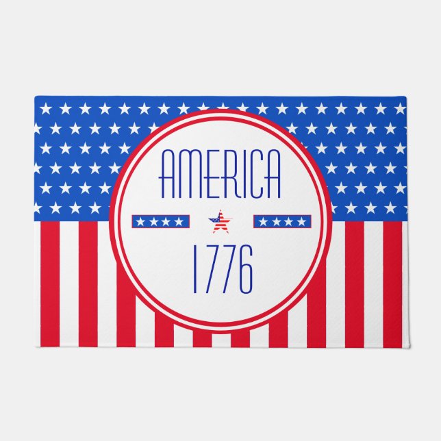 "American 1776 patriotic doormat  (Front)