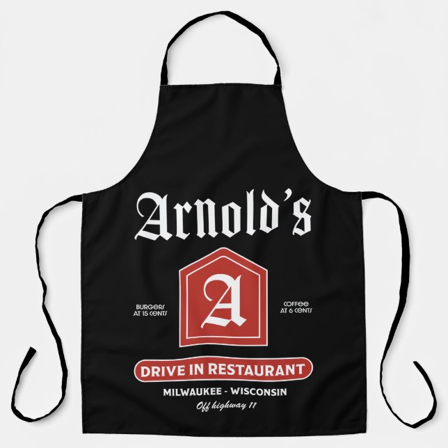 American 1950's Diner Apron (Front)
