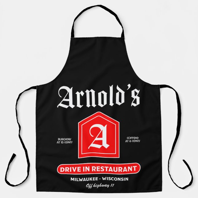 American 1950's Diner Apron (Front)