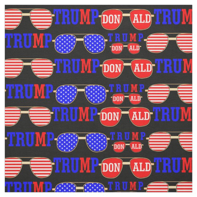 American 2020 power president Donald Trump pattern Fabric (Swatch)