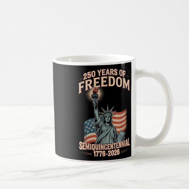 American 250th Anniversary Celebration 250 Years U Coffee Mug (Right)