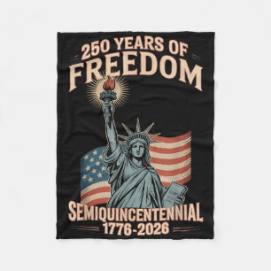 American 250th Anniversary Celebration 250 Years U Fleece Blanket