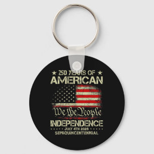 American 250th Anniversary Celebration 250 Years U Key Ring